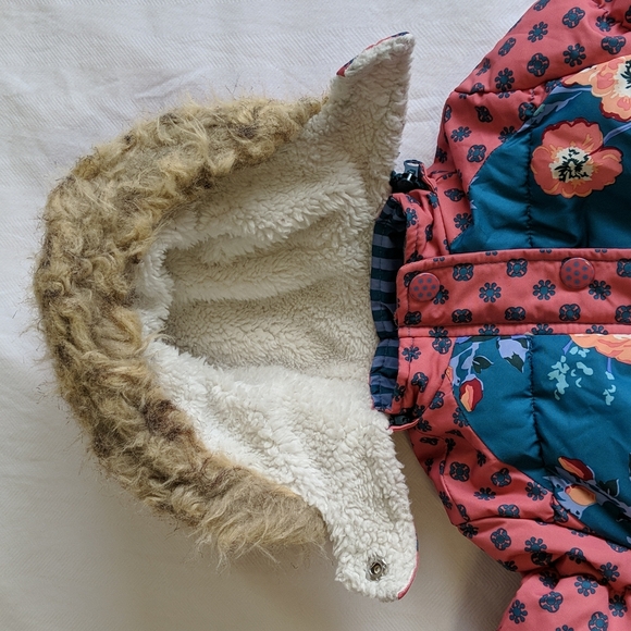 matilda jane floral rosy cheeks snowsuit bunting suit 6-12 months baby girl - Picture 5 of 12